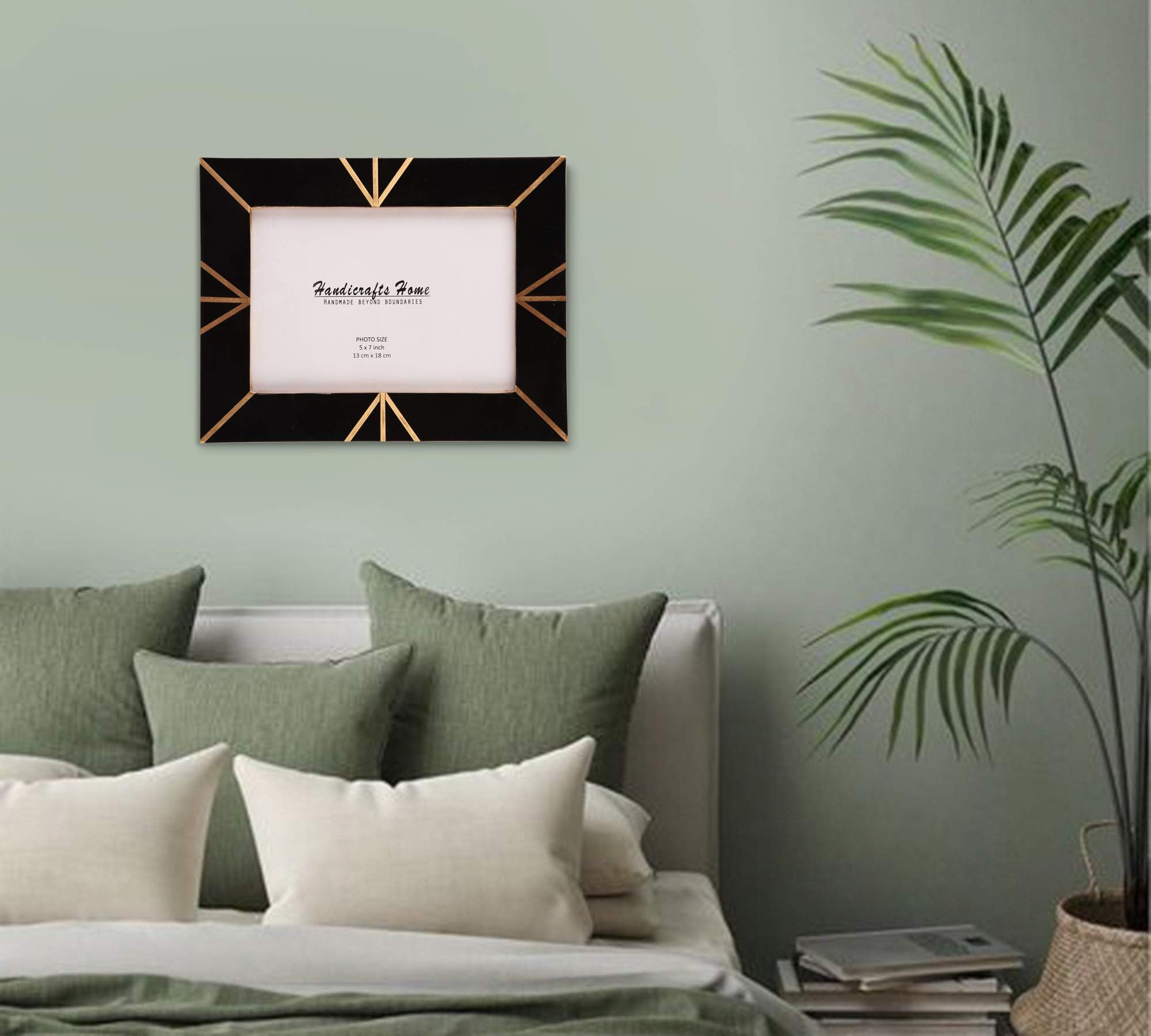 Handicrafts Home 5x7 Picture Frames Pack of 2 - Deco Collection Handcrafted Photo Frames, Perfect for Wall & Tabletop Display, I